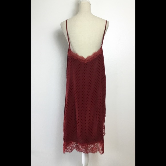 Free People Slip Dress Polka Dot Outer SLIP ONLY - Picture 5 of 7